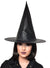 Adults Basic Black Satin Witch Costume Hat