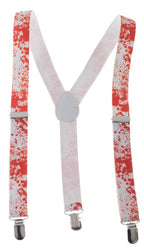 Blood Splatter Zombie Costume Suspenders Gentleman Novelty Costume Accessory main image