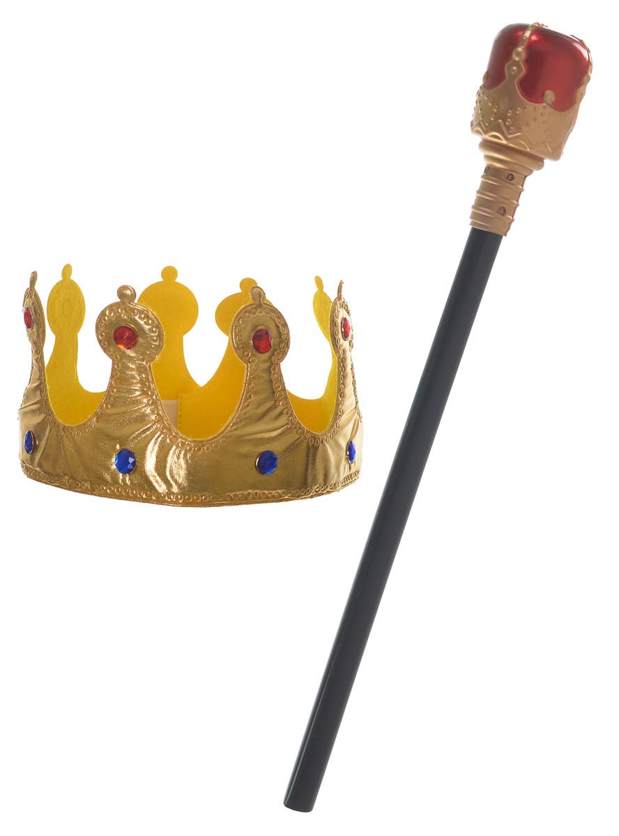 Crown Sceptre and Crown Accessory Set