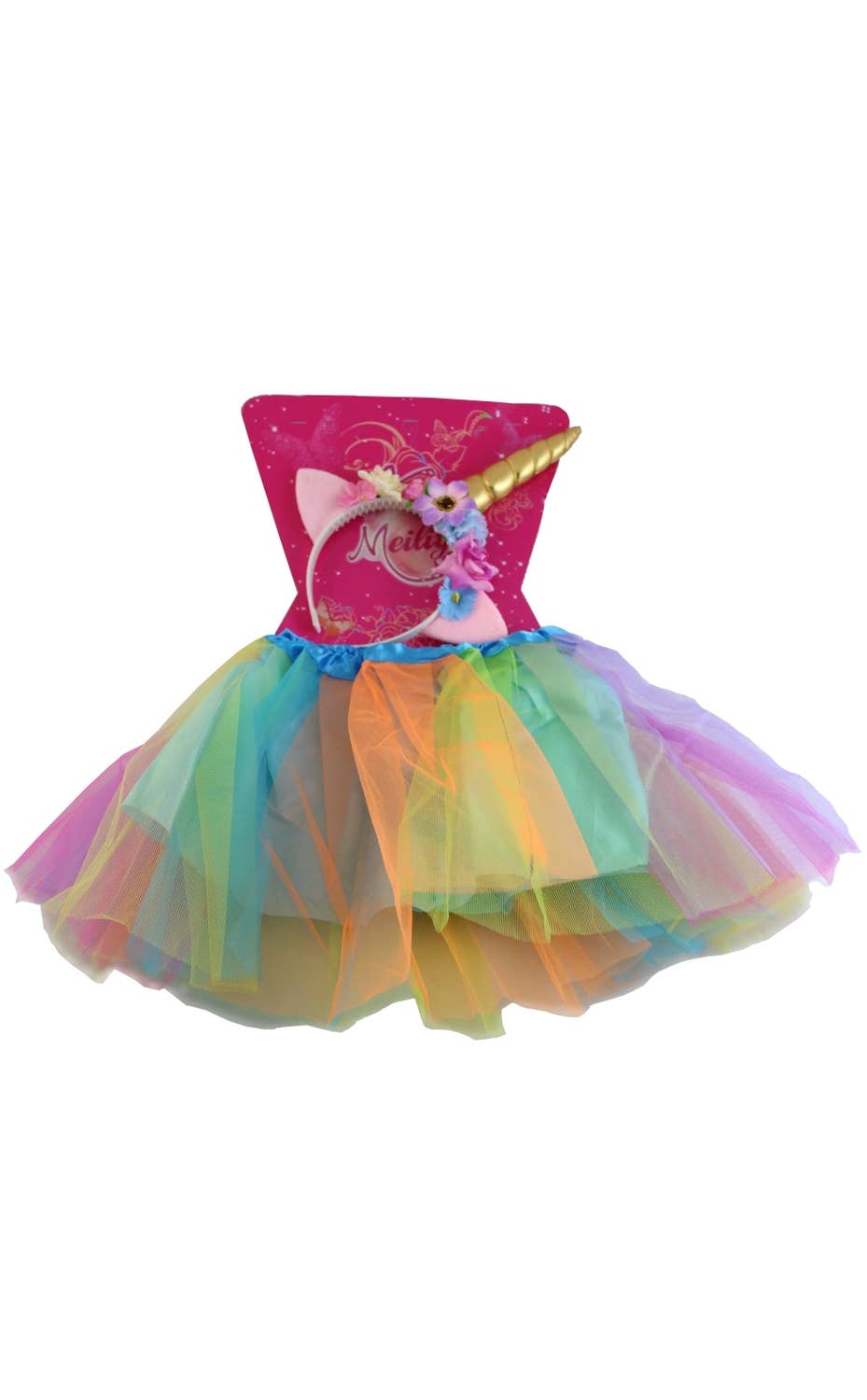 Girl-s Unicorn Costume Petticoat and Headband Set - Alternate View