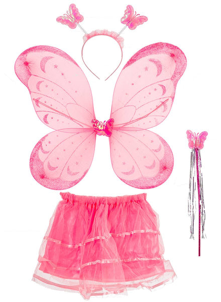 Girls Pink Fairy Accessory Set