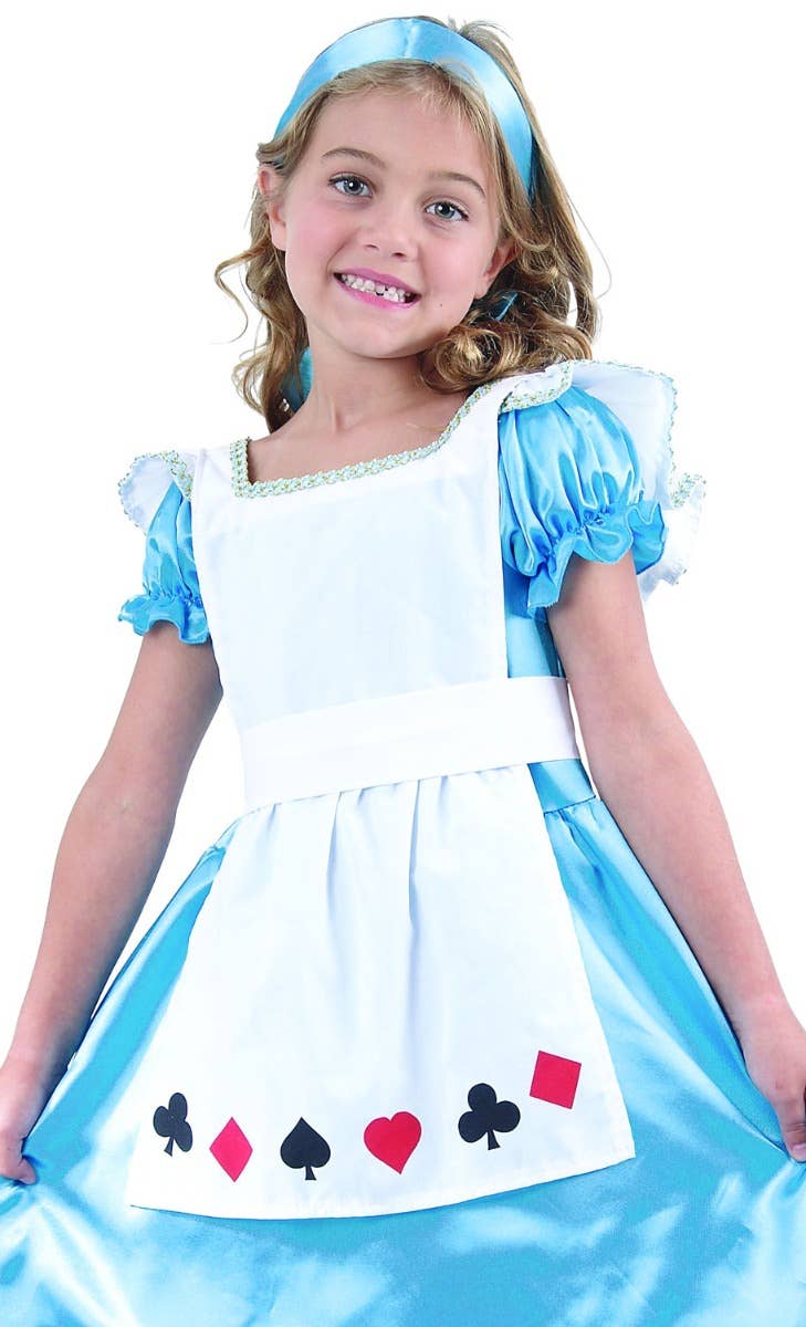 Sweetie Alice Girls Fancy Dress Costume - Close Up