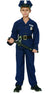 Boys Blue Police Officer Classic Fancy Dress Costume Main Image