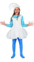 Girls Blue Elf Smurf Inspired Fancy Dress Book Week Costume Main Image