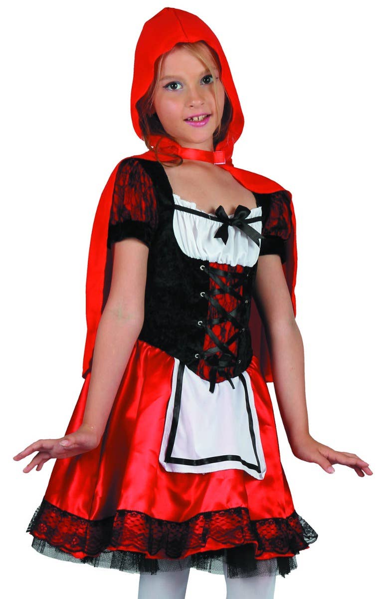 Little Red Riding Hood Girls Fairytale Book Week Costume - Close Up