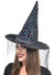 Black Witch Hat with Holographic Dots