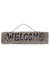 Light Up Wooden Look Welcome Sign Halloween Decoration