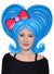 Cute Oversized Blue 1950's Flick Novelty Cartoon Wig