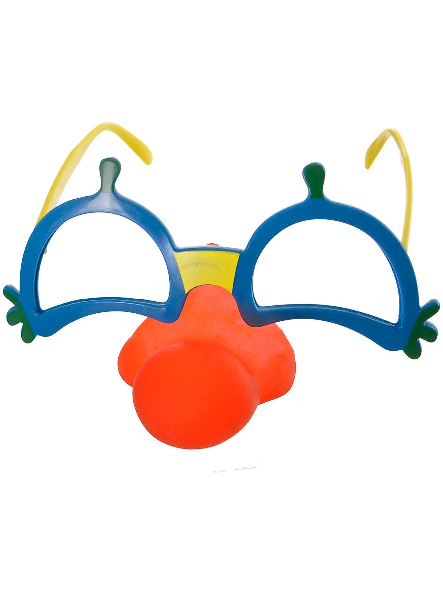 Funny Clown Glasses with Red Clown Nose