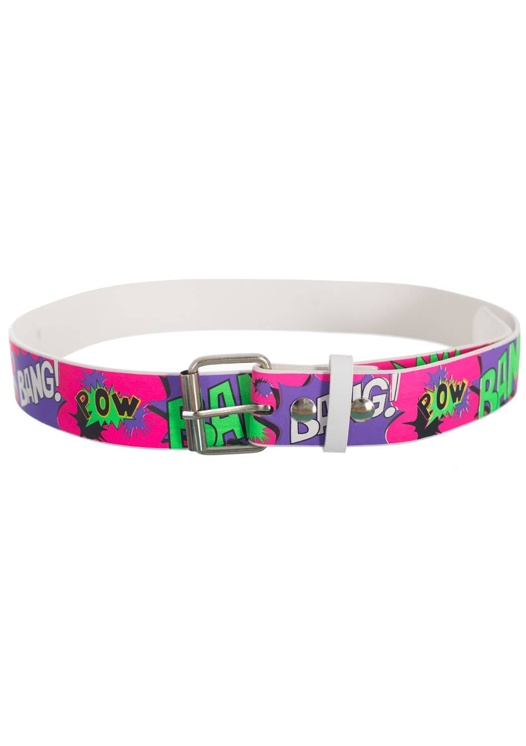 Bright Neon 80's Comic Strip Belt Costume Accessory