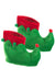 Kids Red and Green Velvet Elf Christmas Shoes