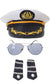 Navy Sailor Hat and Glasses Costume Accessory Set