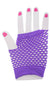 Neon Purple Fishnet Gloves 80s Costume Accessory Main Image