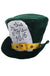 Plush Green Velvet Mat Hatter Costume Accessory Hat