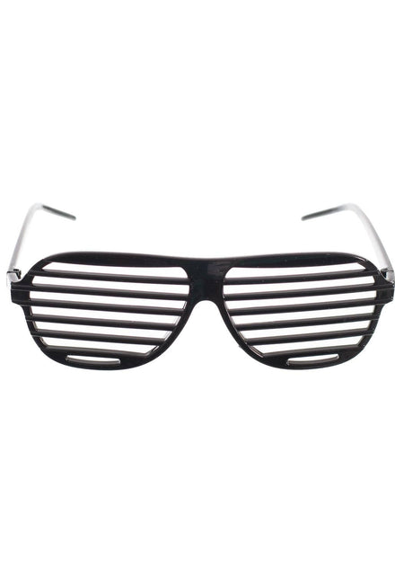 80's Black Shutter Sunglasses Novelty Accessory Main Image