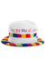 Rainbow Velvet Happy Mardi Gras Costume Hat for Adult's
