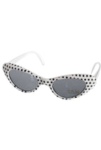Black and White Polka Dot Sunglasses 1950s Costumes Accessory - Main Image