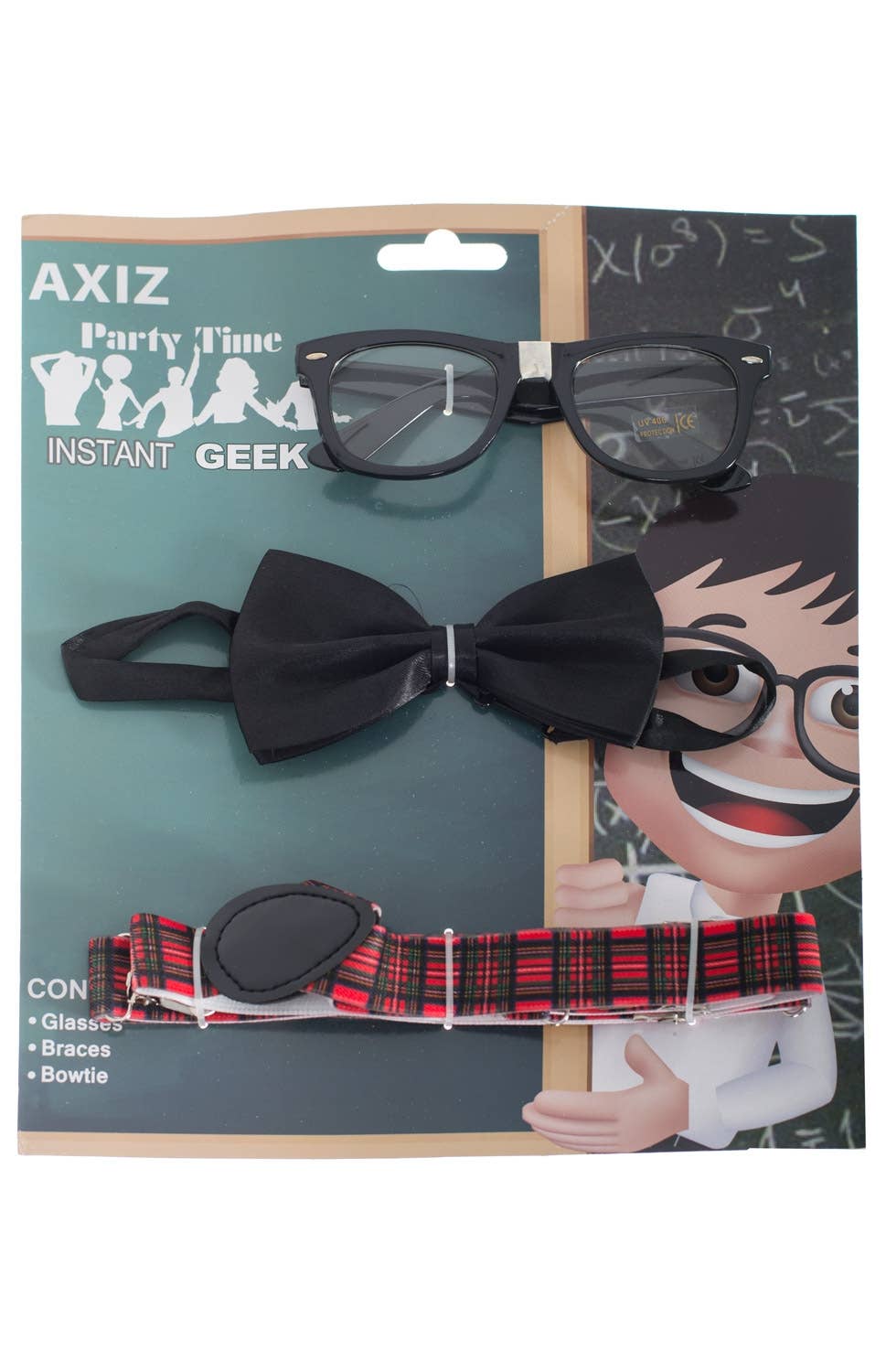 School Nerd Instant Geek Costume Accessory Kit Main Image