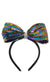 Rainbow Sequined Flip Silver Bow on Headband Costume Accessory Main Image