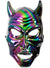 Metallic Rainbow Chrome Devil Costume Mask