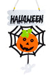 Hanging Pumpkin Spider Web Child Friendly Halloween Decoration