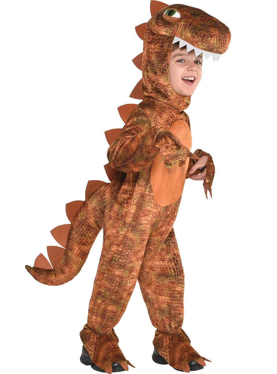 Image of Big Brown Dinosaur Toddler Boys T-Rex Costume