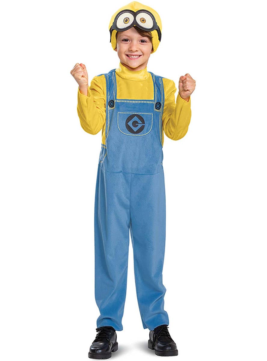 Image of Despicable Me Licensed Toddler Boys Minion Costume - Alternate Front View