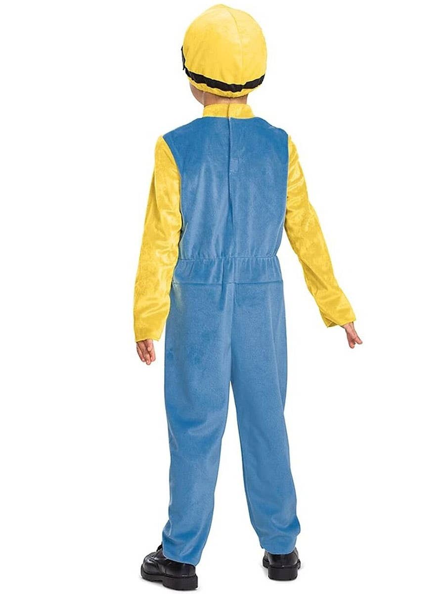 Image of Despicable Me Licensed Toddler Boys Minion Costume - Back View