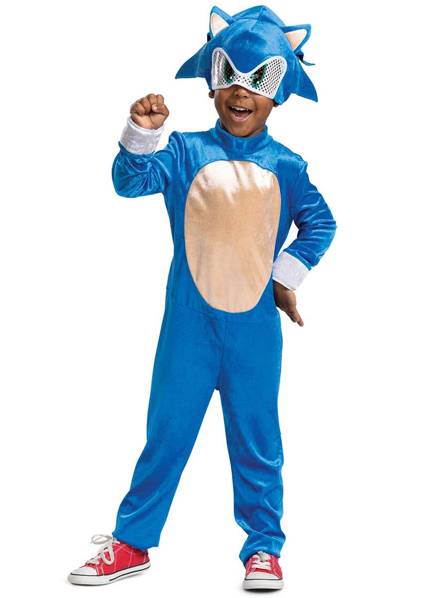 Image of Sonic the Hedgehog Toddler Boys Movie Costume - Front View
