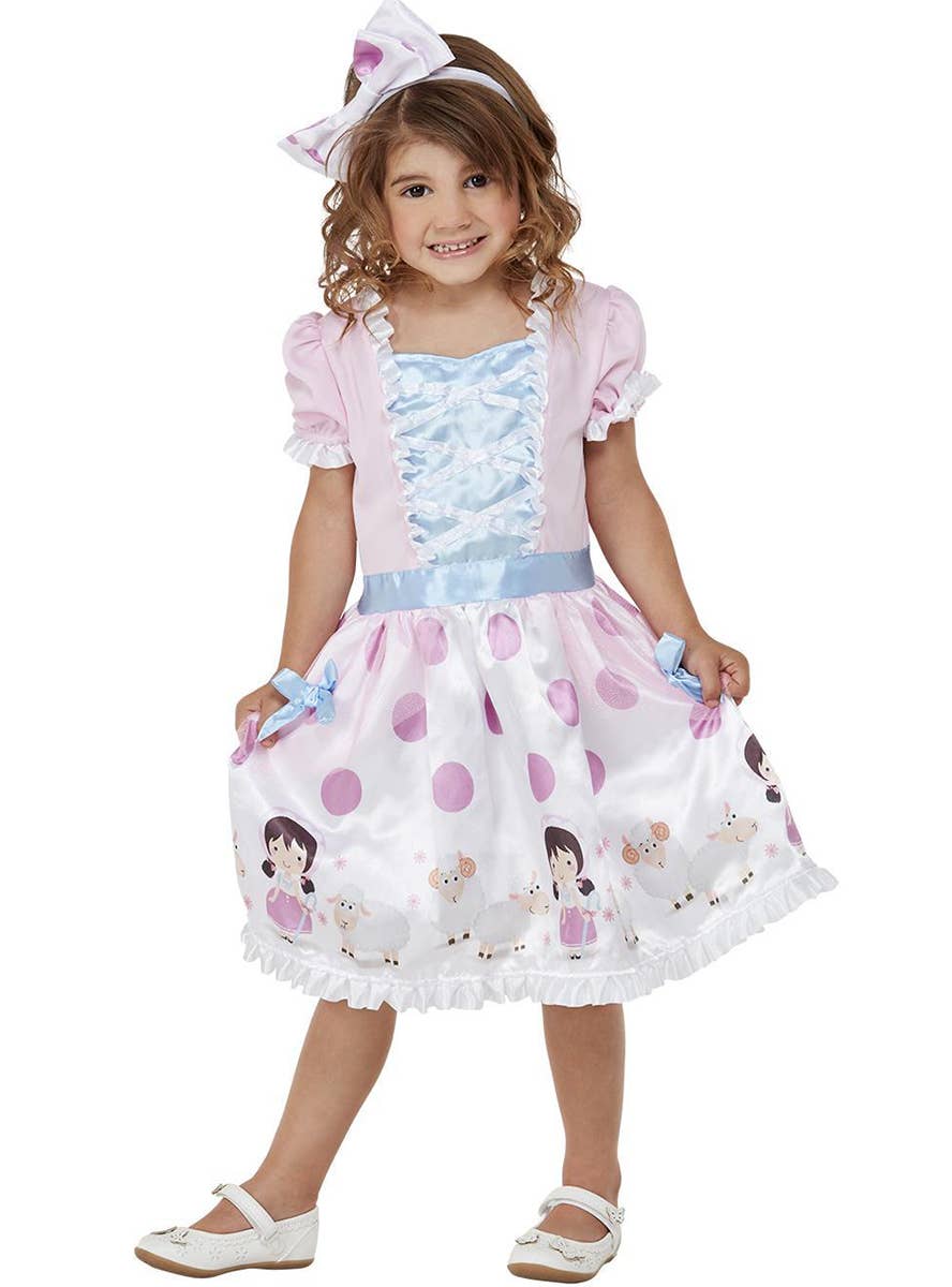 Cute Little Bo Peep Storybook Costume for Girls - Alternate Image