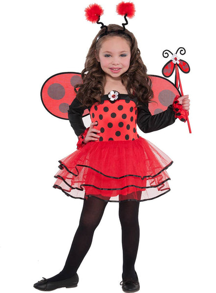 Image of Cute Ballerina Ladybug Toddler Girls Costume