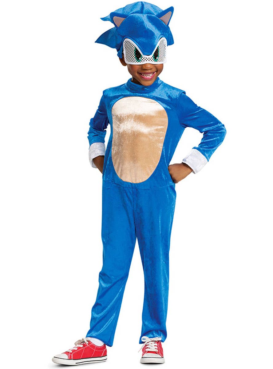 Image of Sonic the Hedgehog Toddler Girls Movie Costume - Front View