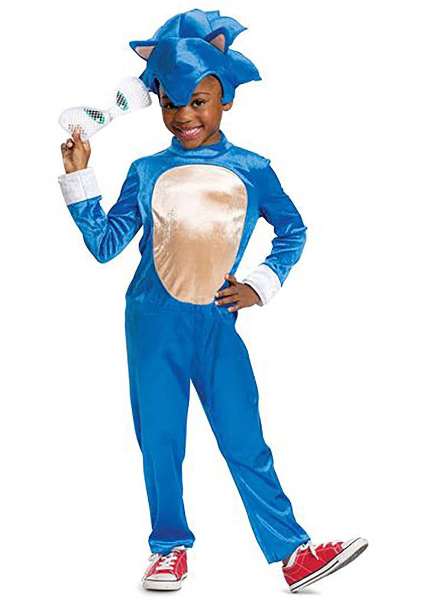 Image of Sonic the Hedgehog Toddler Girls Movie Costume - Alternate Front View