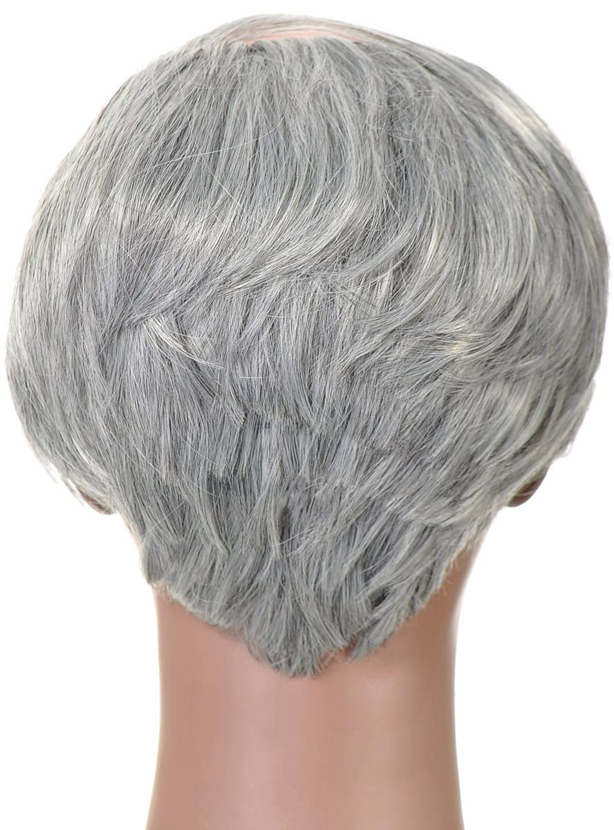 Image of Funny Old Man Toddler Boy's Comb Over Costume Wig - Back View