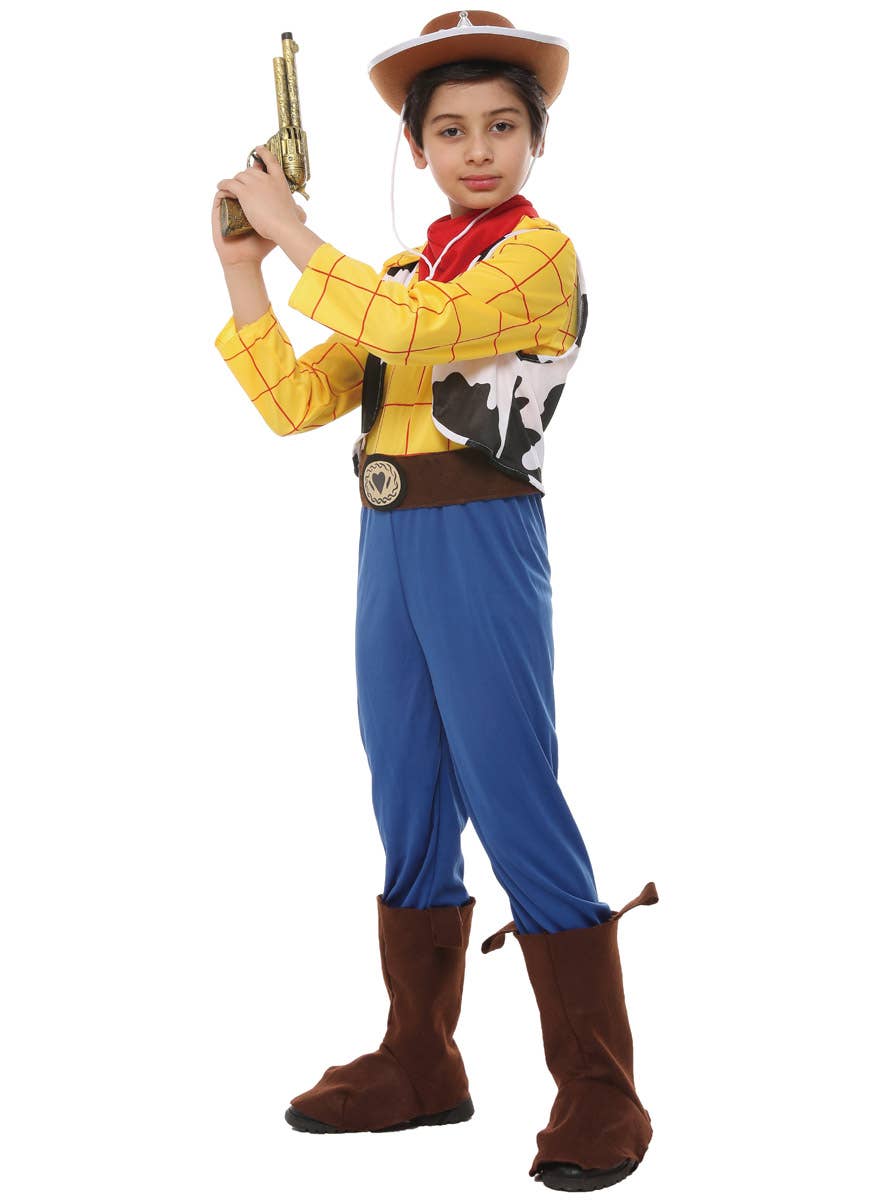 Image of Wild West Toy Story Cowboy Boy's Woody Costume - Alternate View