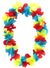 Image of Tropical Blue Red and Yellow Hawaiian Costume Lei