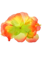 Image of Hawaiian Yellow and Orange Hibiscus Flower Hair Clip Accessory - Main Image