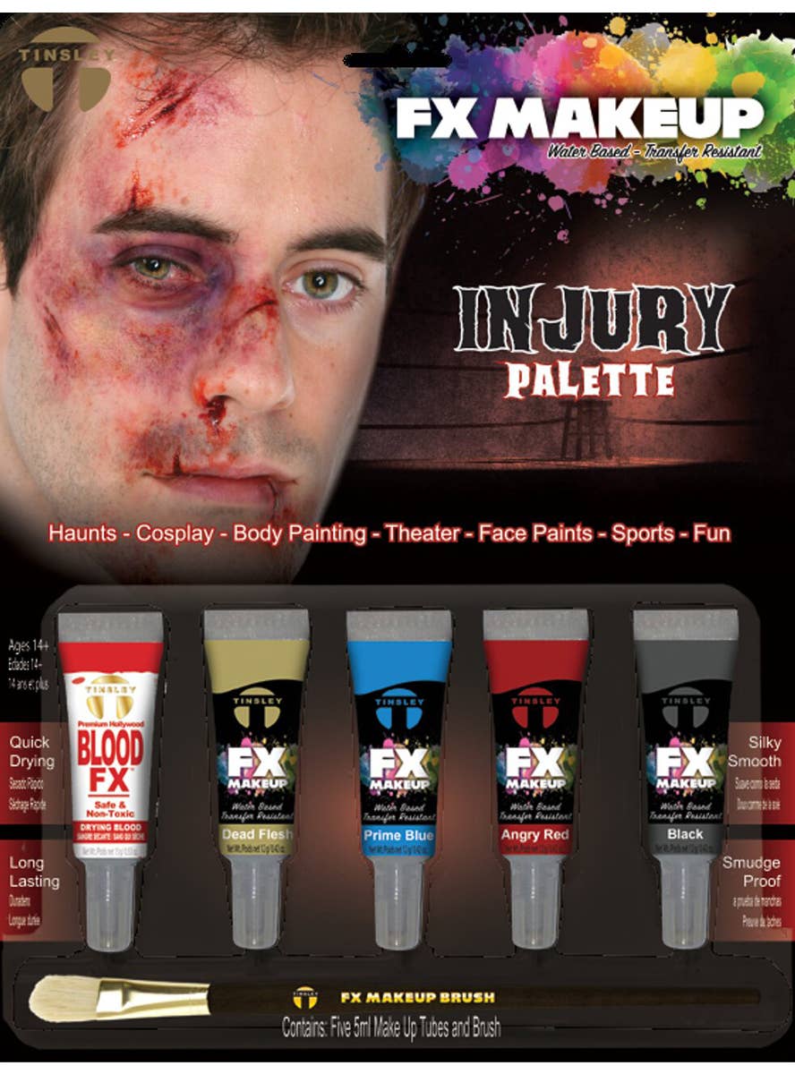 Injury or Bruise Blood and Face Pains Makeup Set