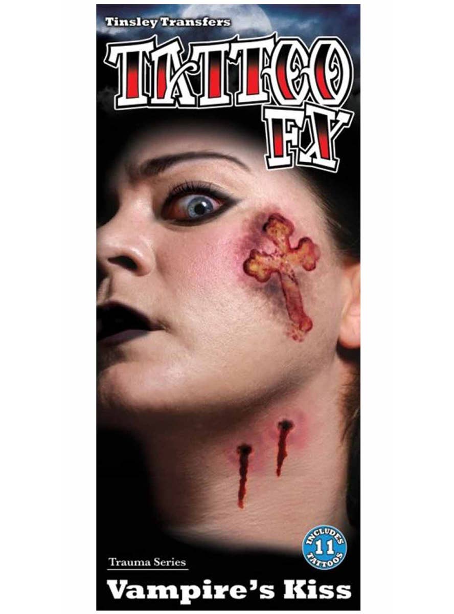 Vampire Bites Halloween Temporary Wound Tattoos - Main Image