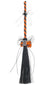 Orange and Black Halloween Haunted House Mini Witch Broomstick Main Image