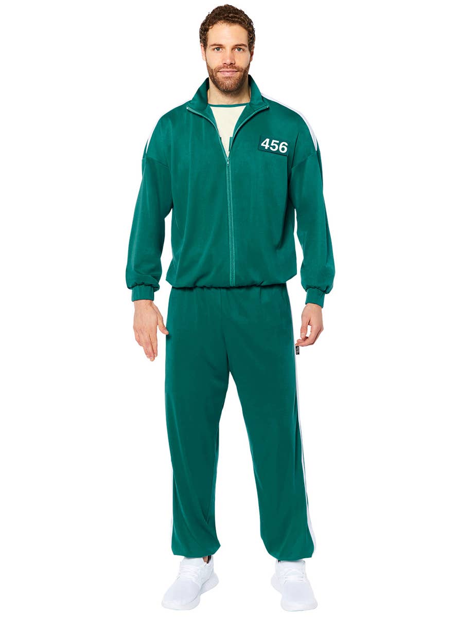 Image of Licensed Squid Game Player 456 Adult's Tracksuit Costume - Alternate Image 2