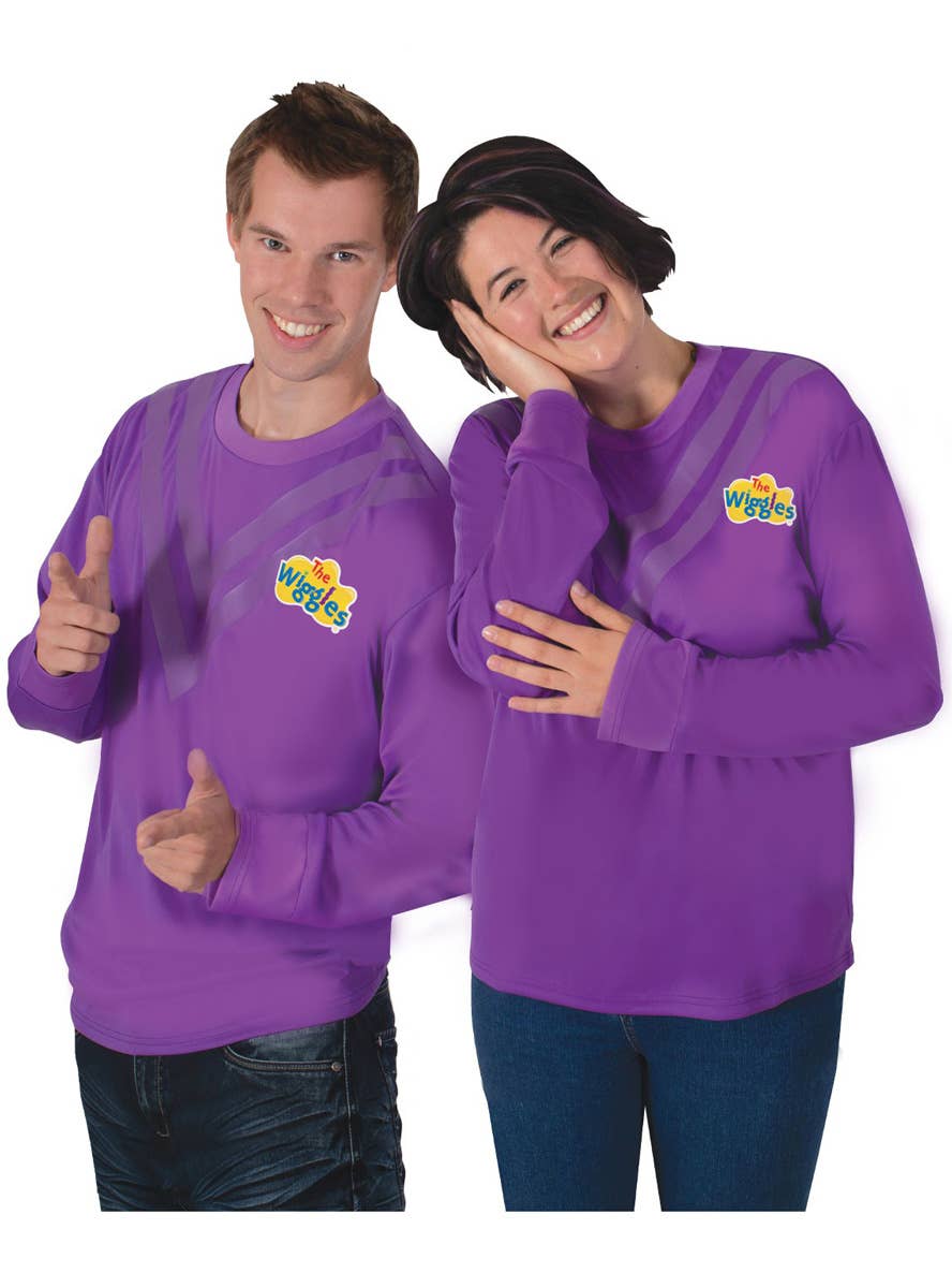 Image of The Wiggles Purple Adult's Costume Shirt