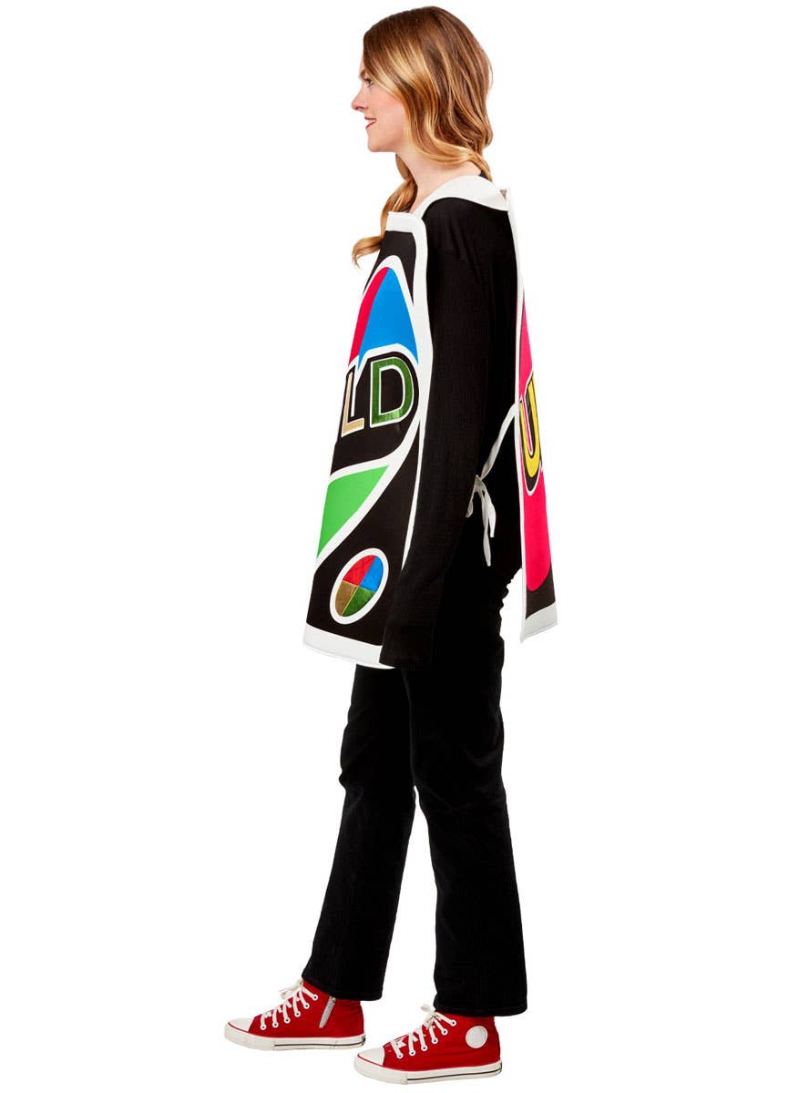 Image of Uno Wild Card Funny Unisex Adult's Costume - Side View