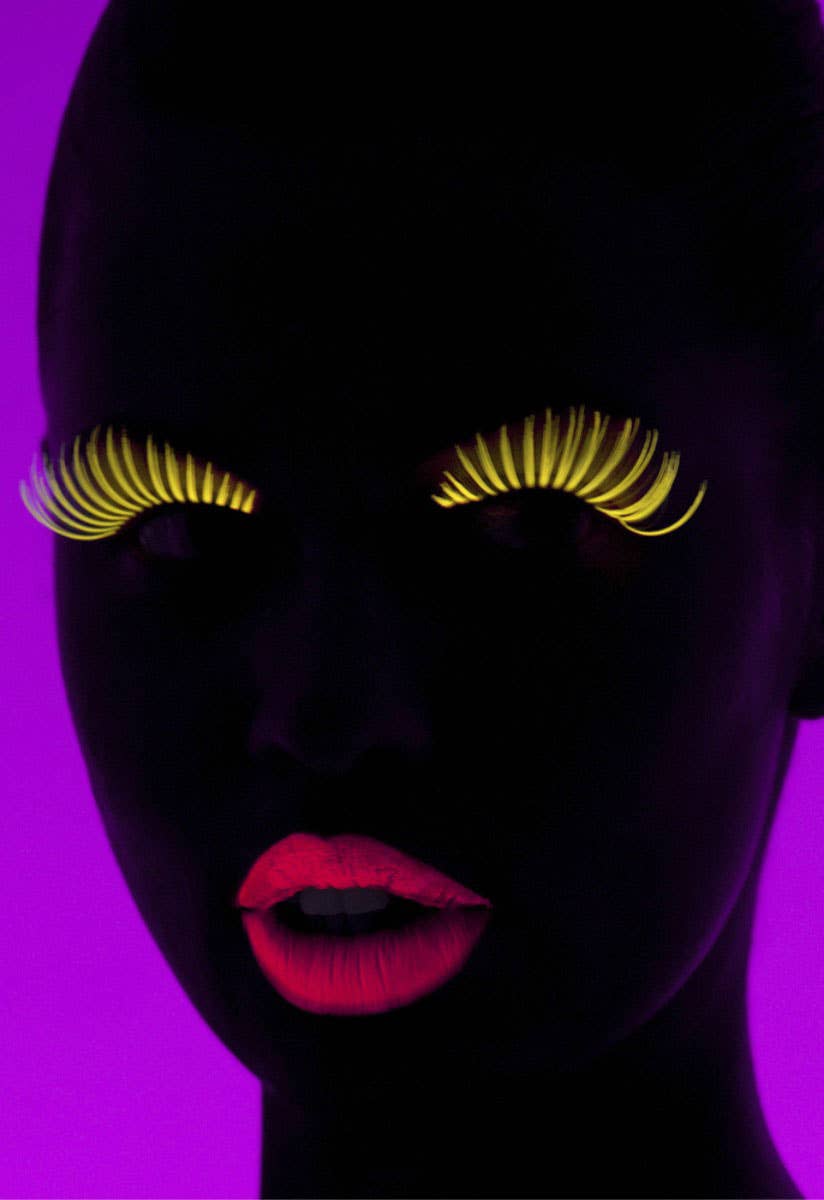 Blacklight Reactive Neon Red Eyelash Mascara Alternate Image