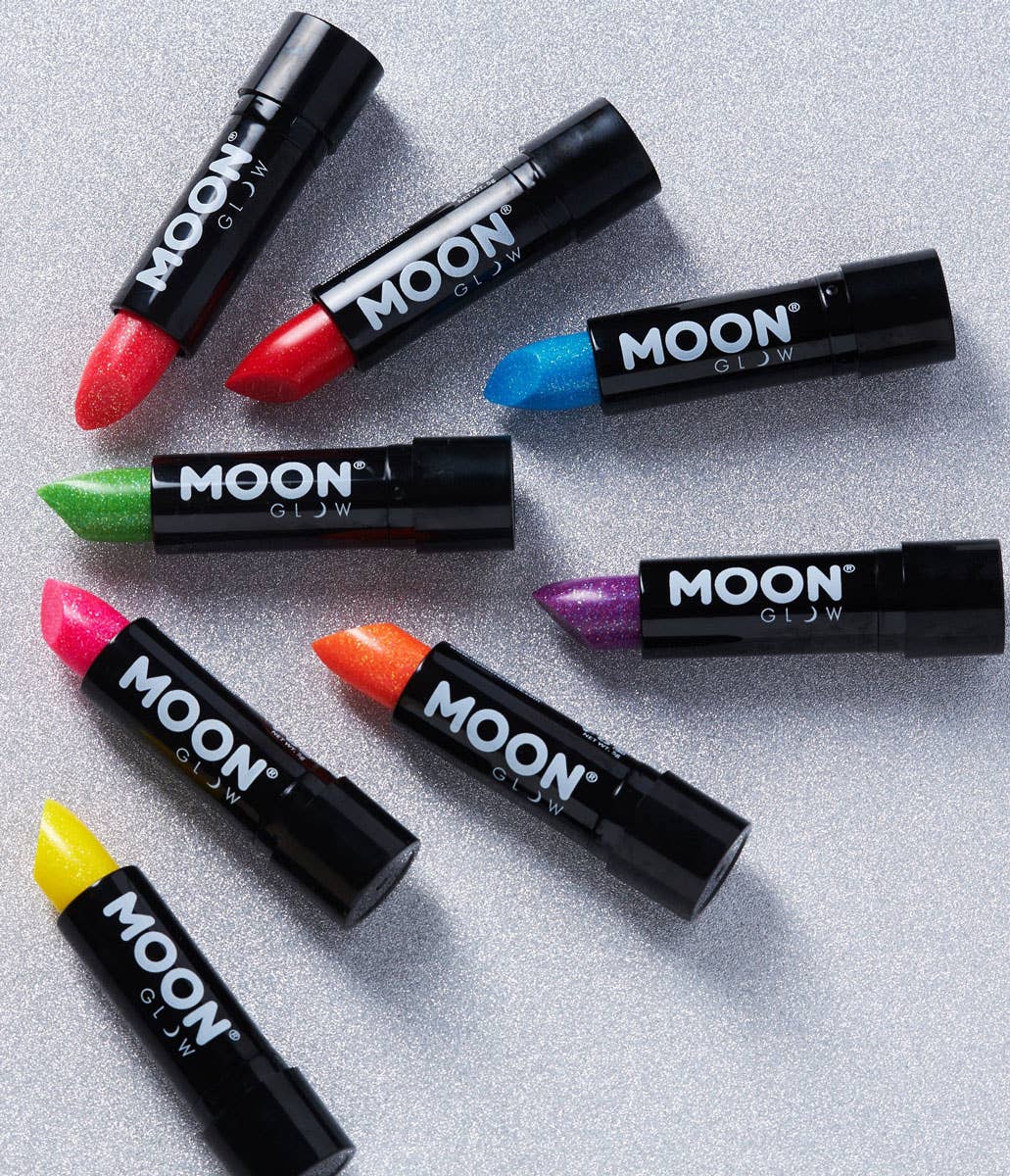 Image of Moon Glow UV Reactive Glitter Lipstick - All Colours 2