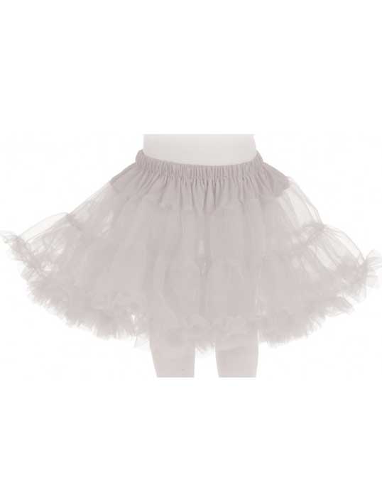 White Petticoat Girl's Costume Accessory Front View