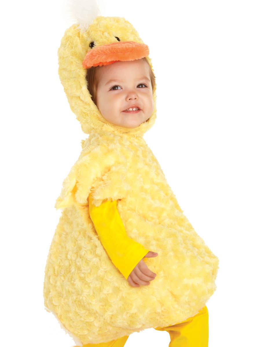 Yellow Duckling Cute Toddlers Animal Costume - Close Up Image