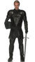 Men's Plus Size Skull Warrior Black Knight Medieval Costume Main Image