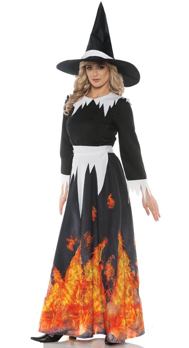Women's Salem Witch Halloween Fancy Dress Costume Main Image