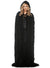 Women's Sheer Black Organza Full Length Costume Cape